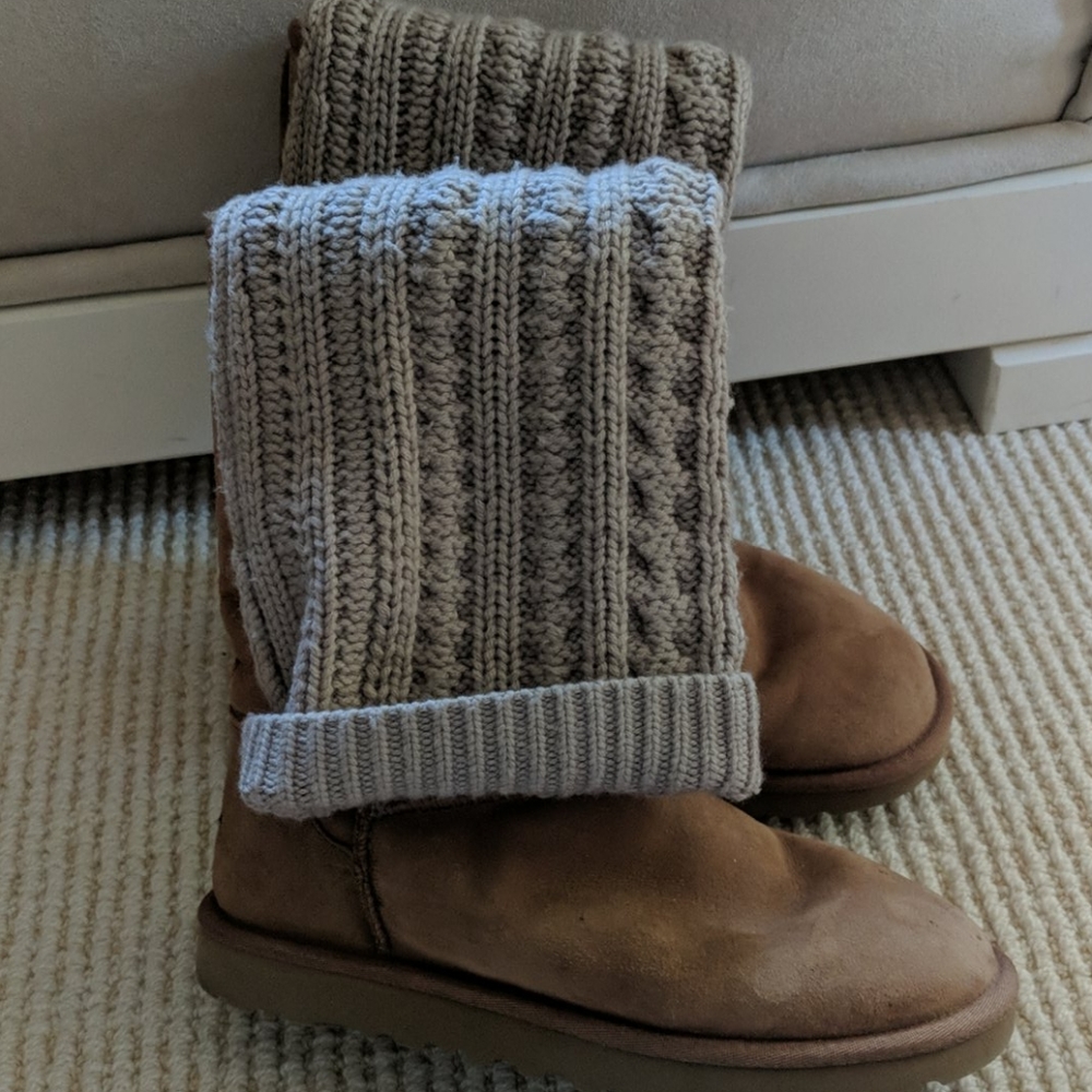 Tan Uggs with Leg Warmers